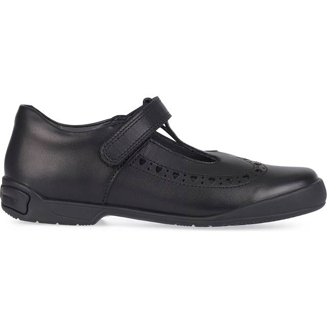 Start-Rite Kids' Leapfrog Riptape Leather Shoes, Black