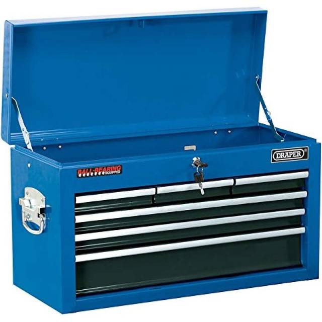 Draper Narrow Tool Chest, 6 Drawer, 24", Blue