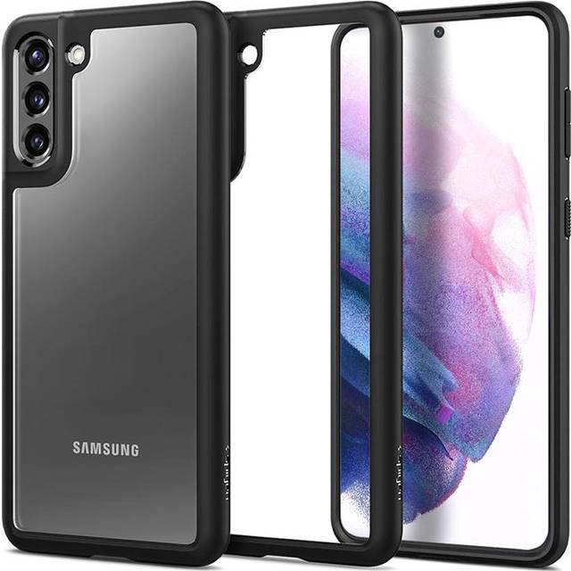 Spigen Ultra Hybrid Case Kompatibel med Samsung Galaxy S21 Plus Fodral Skal -Crystal Clear