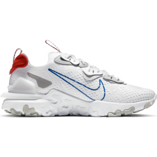 Nike – React Vision – Vita och blå sneakers-Grå/a