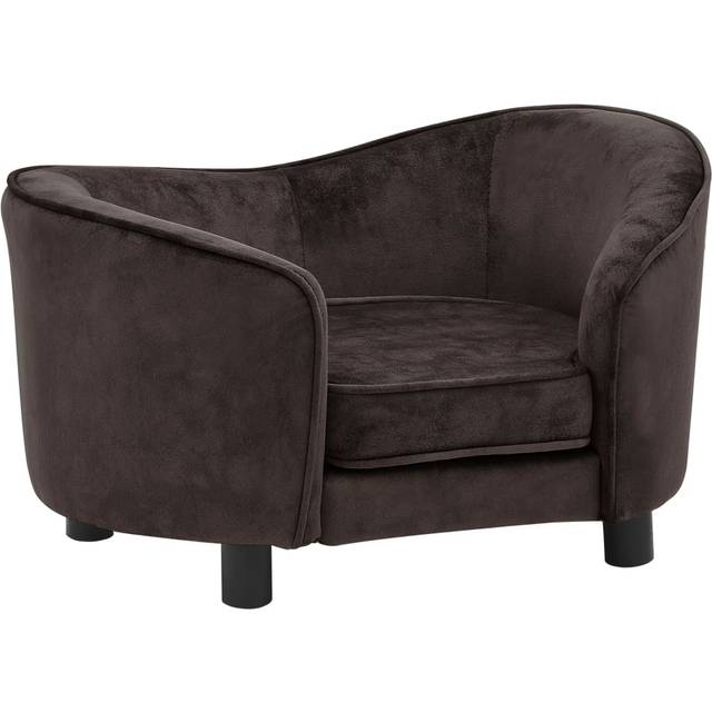 hundesofa 69x49x40 cm plys grå