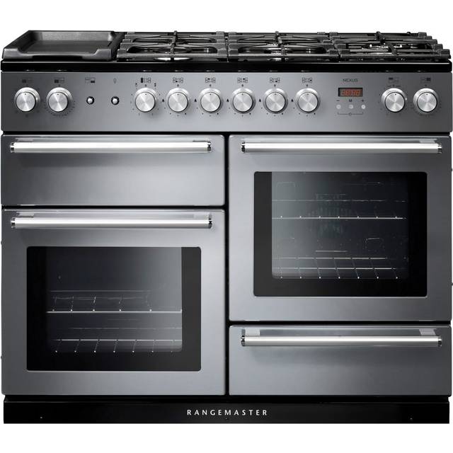 Rangemaster Nexus NEX110DFFSS/C 110cm Dual Fuel Range Cooker - Stainless Steel - A/A Rated