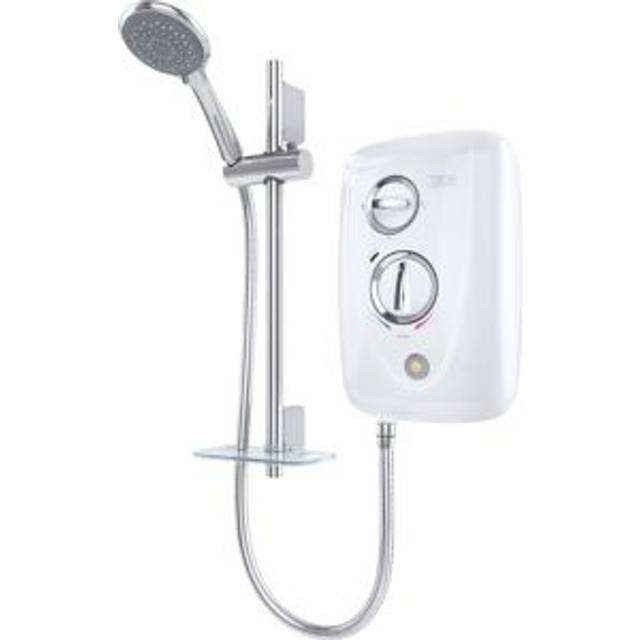Triton T80 Easi-Fit+ White Thermostatic Electric Shower, 8.5Kw - One Size