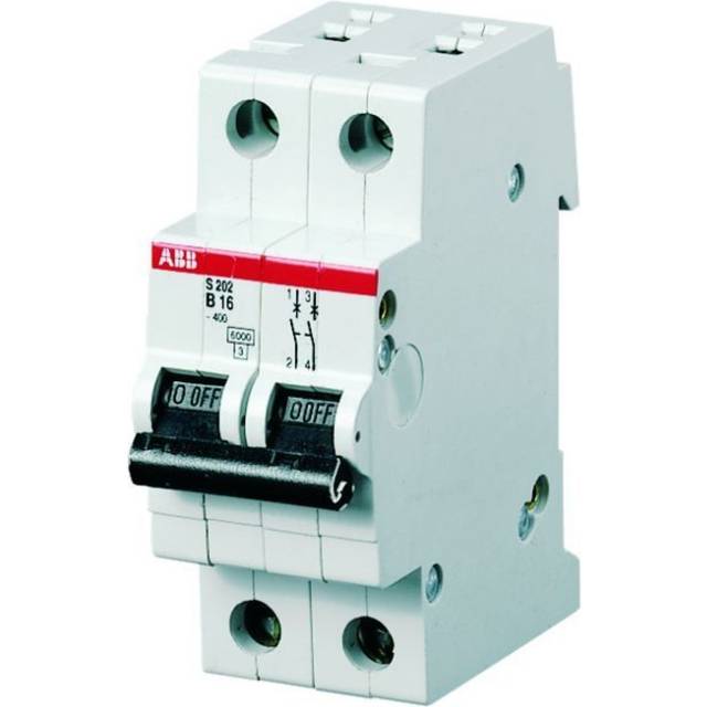S202-B6 - Miniature circuit breaker 2-p B6A S202-B6