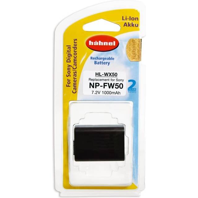 Hahnel NP-FW50 950mAh 7.2V HL-XW50 Battery for Sony Digital Camera