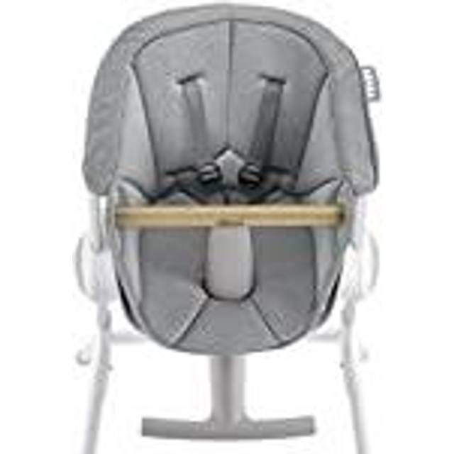 BÉABA, Barnstolsdyna, kompatibel med barnstol upp och ner, ergonomisk, ultrabekväm, praktisk, lättskött, grå