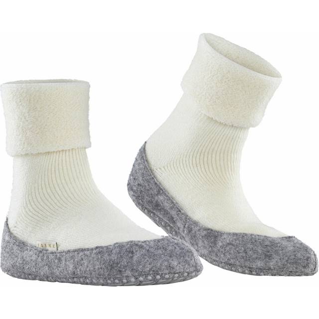 FALKE Cosyshoe W SO 47571 Toffelstrumpor För Kvinnor, White Off White 2049, 39-40