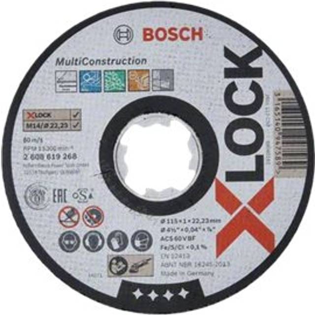 2608619268 - Cutting disc X-LOCK 115x1 0mm Rap.Multi ger.