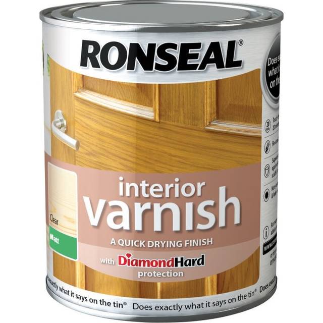 Ronseal Interior Varnish Quick Dry Matt Clear 750ml - Transparent