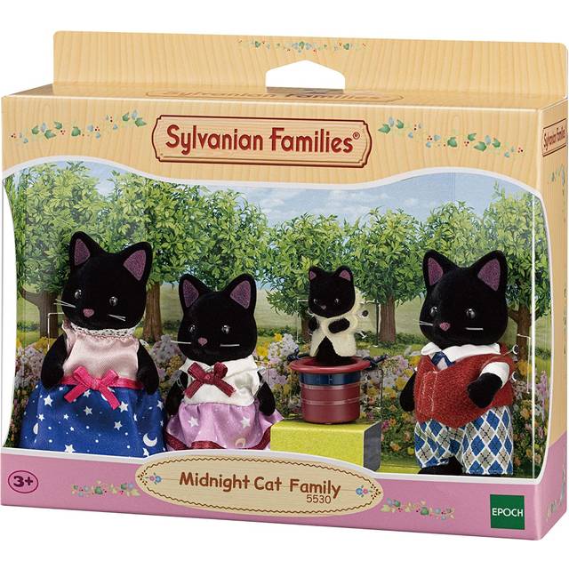 Sylvanian Families New Figures - Midnight Cat Family