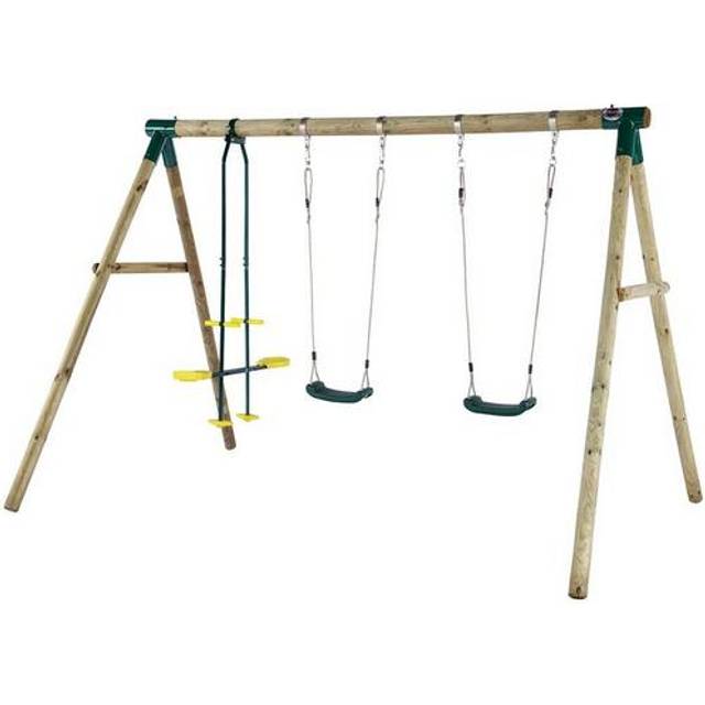 Plum Wooden Colobus Swing Set