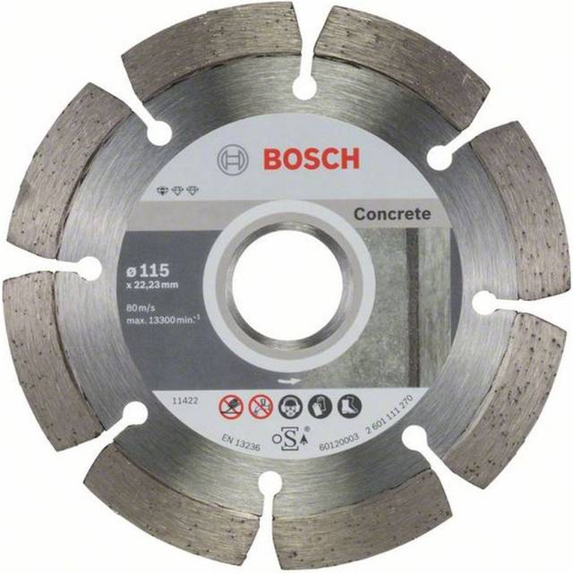 Bosch 2608603239 PK-10 115x22.23mm Diamond Cutting Disc Concrete LPP