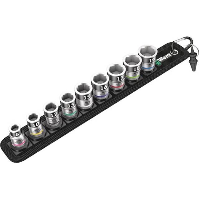 BELT B 1 BOLT HOLDING SOCKET SET 3/8 METRIC ZYKLOP 9PC