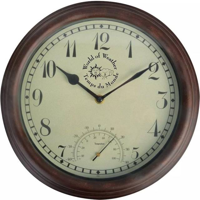 Small outdoor clock – stylish weather-resistant garden clock (numeric)