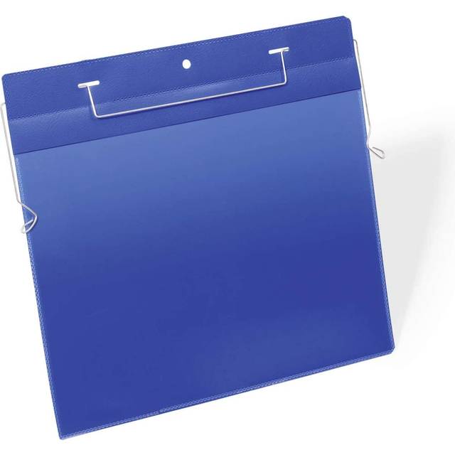 Durable Wire Hanger Pocket A4 Blue