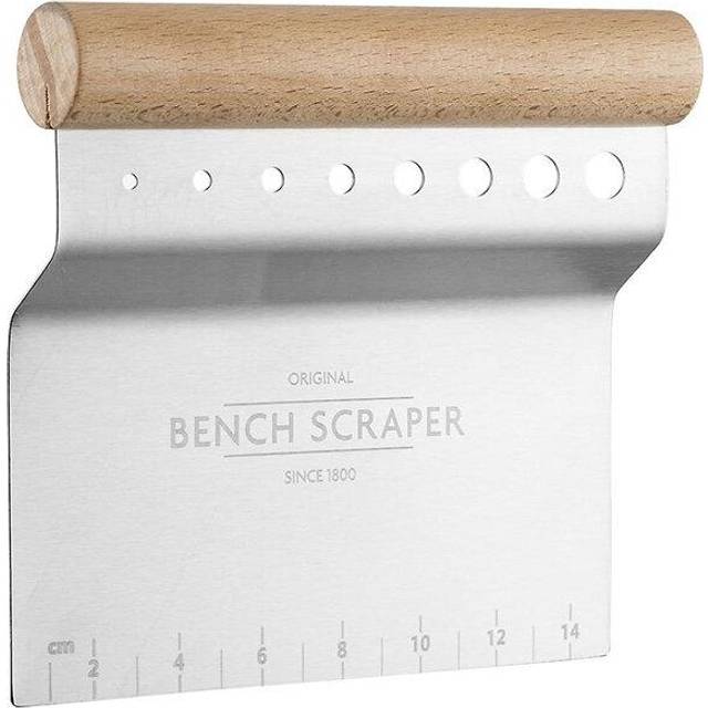 Mason Cash Innovative Kitchen 4-in-1 Bench Scraper, Brown