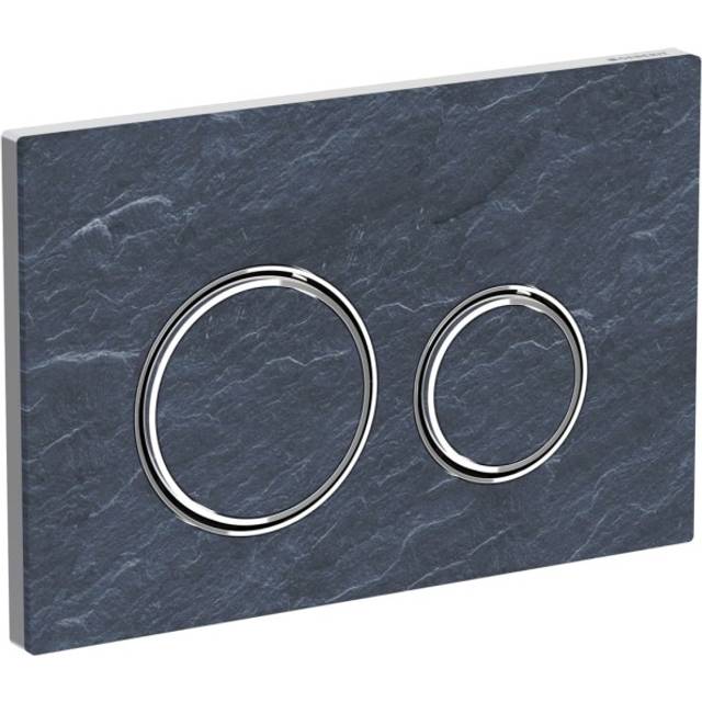 Geberit Manöverplatta, mustang skiffer/högglans-förkromad, stor