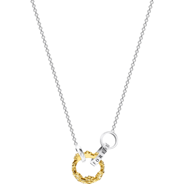 THOMAS SABO Gold Plated Crown Necklace KE1987-849-7-L45V - Two Colour