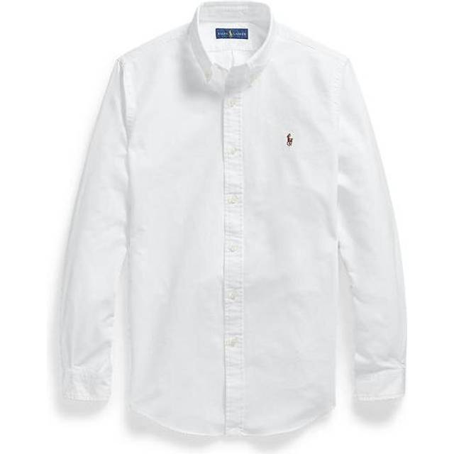 Polo Ralph Lauren for man. 710792041001 Shirt Oxford Custom Fit white (L), Casual, Cotton, Long sleeve