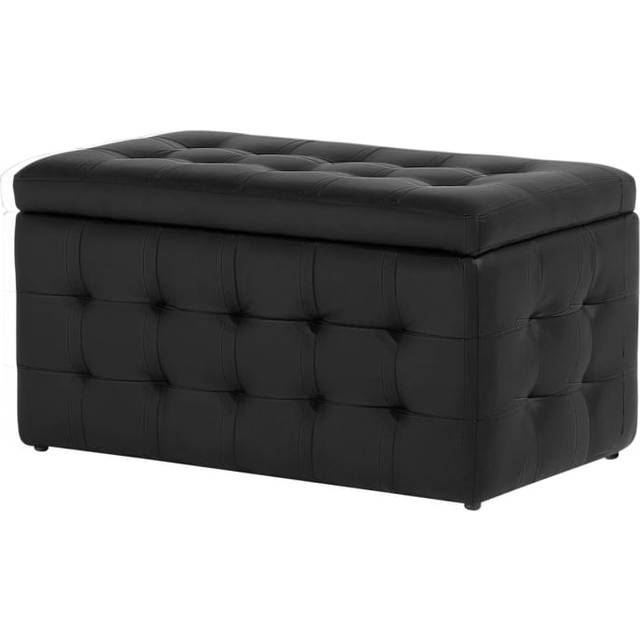 Storage Ottoman MICHIGAN Faux Leather Black