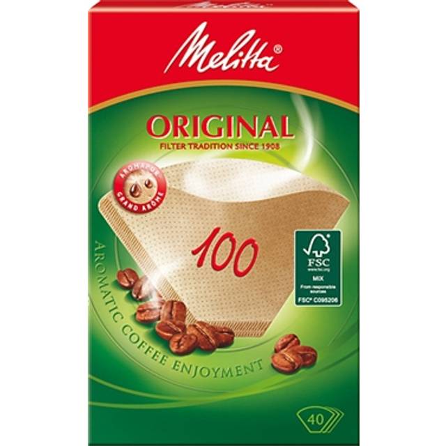 Melitta 100 Brown Coffee Filters Cones (pack Of 80filters) Mel6627300x4