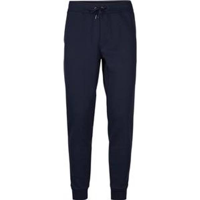 Polo Ralph Lauren Mens Aviator Navy Double-knit Tapered Stretch-cotton and Recycled-polyester Blend Jogging Bottoms S - AVIATOR NAVY