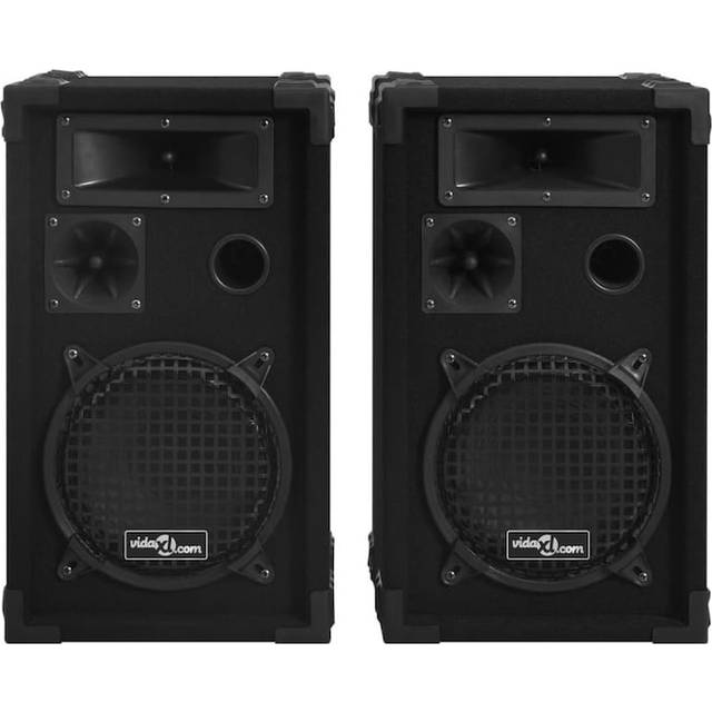 vidaXL Professional Passive Hifi Stage Speakers 2 pcs 800 W Black