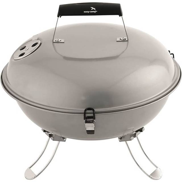 Easy Camp Portable Charcoal Grill Orange Camping Barbecue Grill Dinnerware