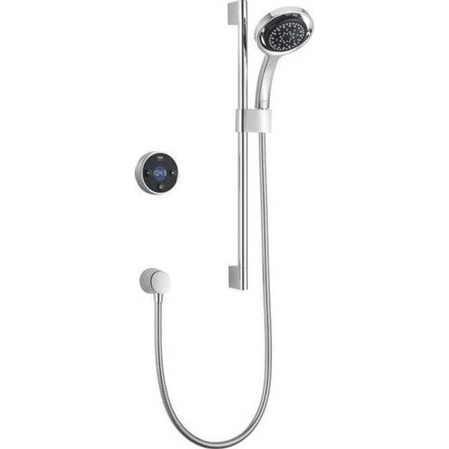 Mira Showers Platinum HP/Combi Rear Fed Digital Mixer Shower 1.1666.200 - Chrome/Black