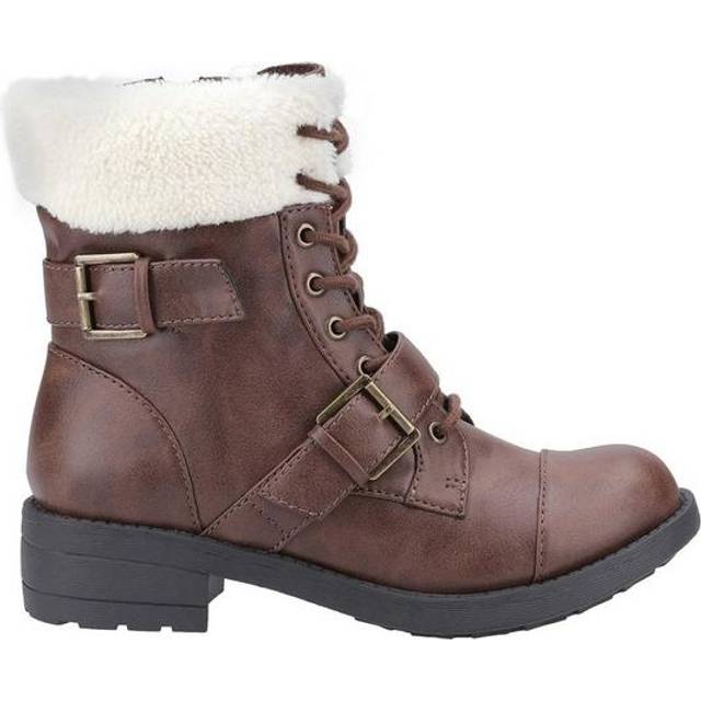 Rocket Dog Travis Biker Boot Womens Girls - Brown - Size UK 5