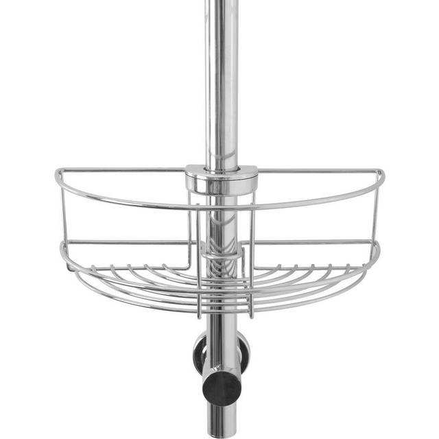 Croydex Chrome Riser Rail Storage Basket - 85 x 265mm