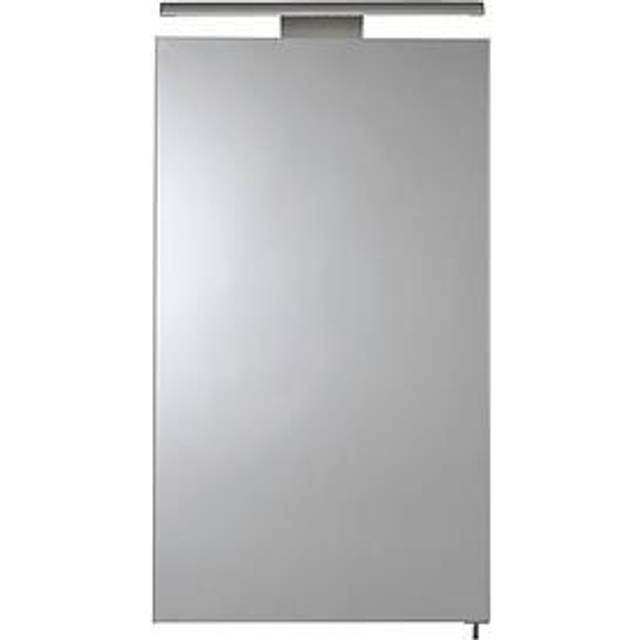 Croydex jefferson single door illuminated aluminium cabinet hang n lock wc14769e
