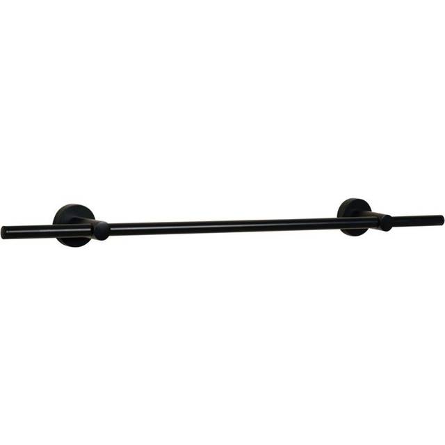 Croydex Flexi-Fix™ Epsom Bathroom Towel Rail - Matt Black