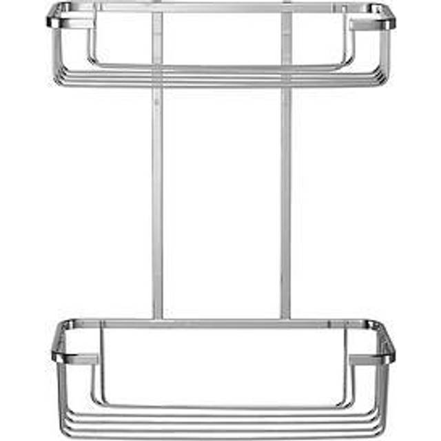 Chrome Shower Riser Rail Hook Over Caddy Basket, 5 Year Rust Guarantee - Croydex