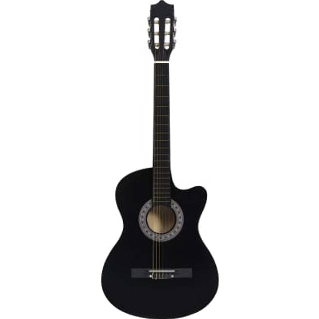 vidaXL Western Acoustic Cutaway Guitar with 6 Strings 38 Basewood - light brown