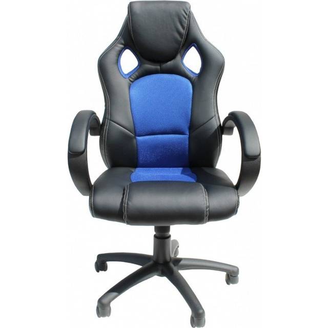Alphason Daytona Faux Leather Racing Chair-Black and Blue