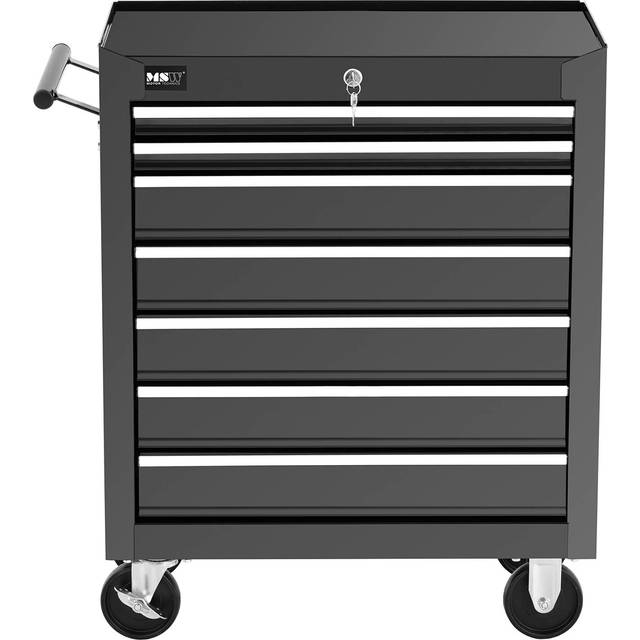 MSW - Tool Trolley Workshop Trolley Workshop Cart Professional 7 Drawers 60kg Locking