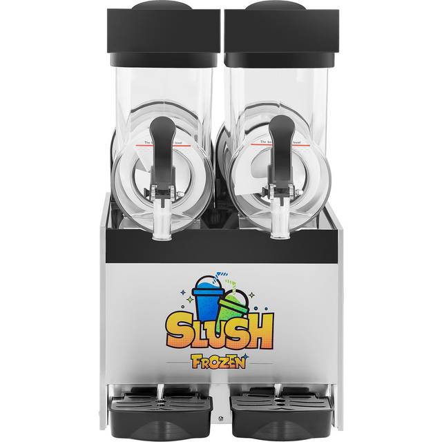 Royal Catering - Slush Maker Machine Soft Ice Cream Maker Ice Cream Gastro Slush Ice Led 2 x 12 l