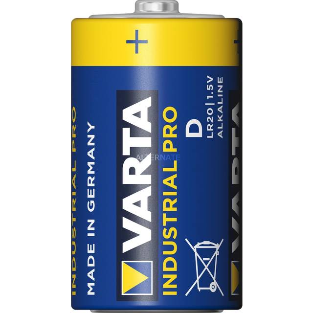 Varta Industrial Pro D Battery (20 Pack) 04020211111