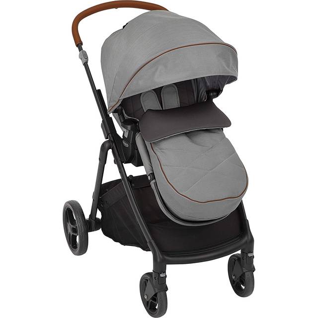 Graco Near2Me Pushchair With Luxury Footmuff and Rain Cover - Oatmeal (CL)