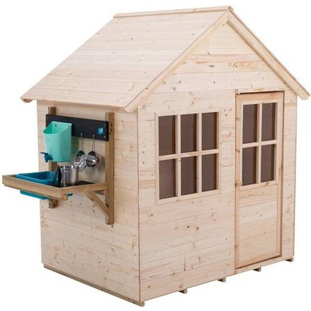 TP Hideaway Wooden Playhouse with Mud Kitchen - FSC certified