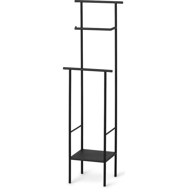 Ferm Living - Dora Toilet Paper Holder - schwarz/pulverbeschichtet/BxHxT 17,5x61,7x13,3cm - black (61.7 x 17.5 x 13.3cm)