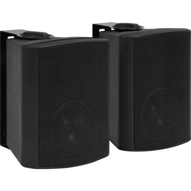 vidaXL Väggmonterade stereohögtalare 2 st svart inomhus/utomhus 100W