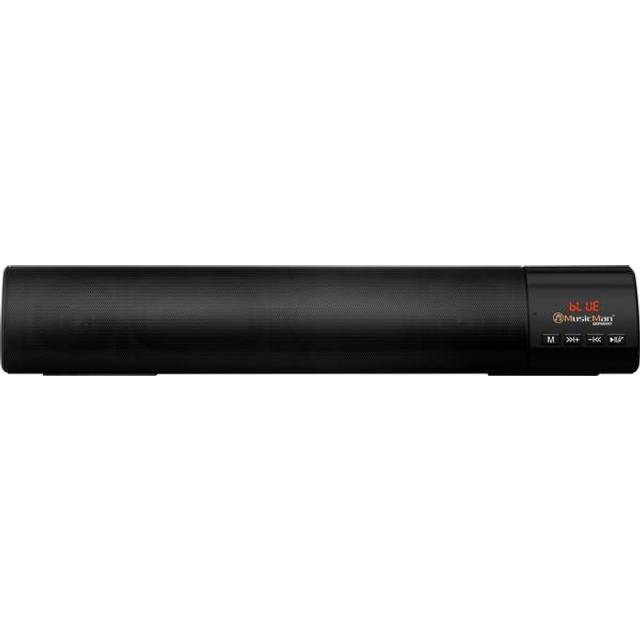 MusicMan Bluetooth FM Soundbar USB AUX MicroSD-Kort Plats LED LCD Display Musikstreaming Kraftfull Högtalare Inbyggt Batteri BT-X54