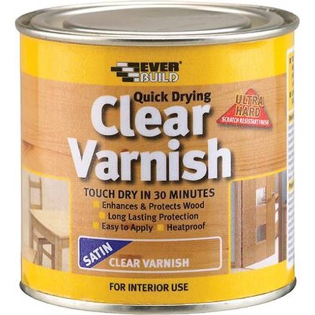 Everbuild Clear Varnish Satin Finish 250ml