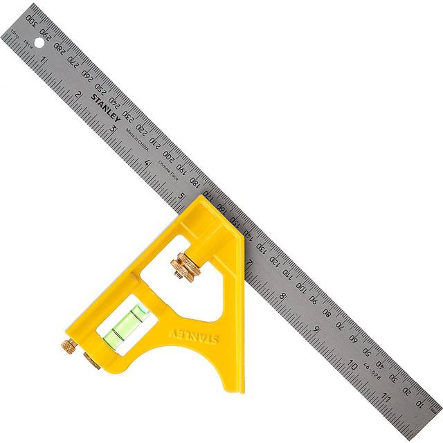 Stanley 12 Inch 300mm Combination Square Die Cast Metal 2-46-028 STA246028
