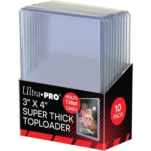 Ultra Pro 3" X 4" Super Thick 120Pt Toploader (10)
