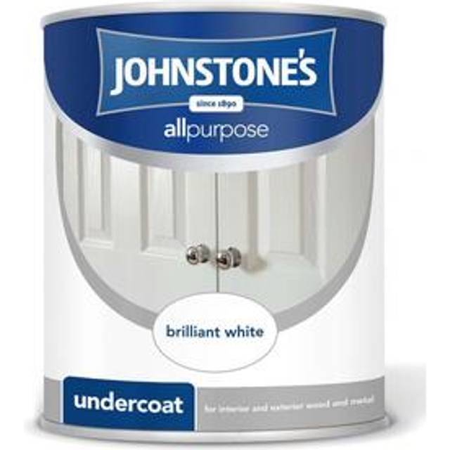 Johnstone's Interior Undercoat Paint, 750ml, Pure Brilliant White