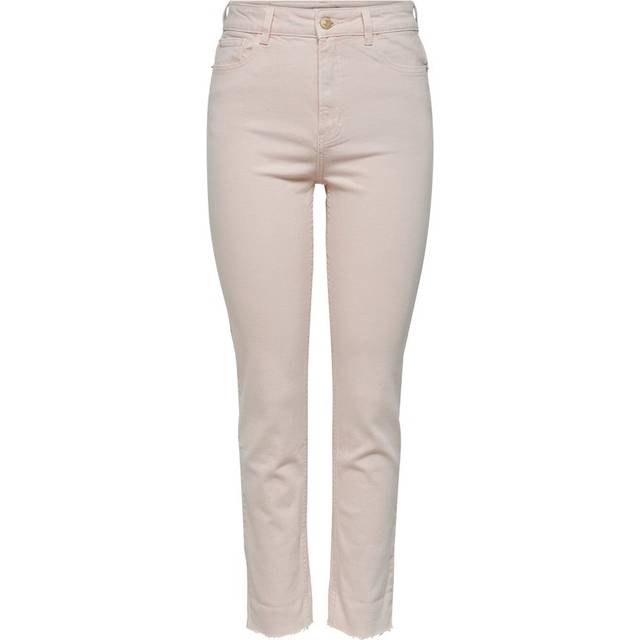 Women's trousers Only Emily life crpank - Blanc