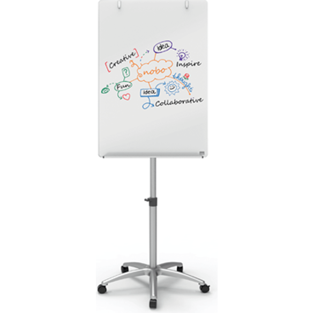 Nobo Flipchart Mobile Glas 70x100cm
